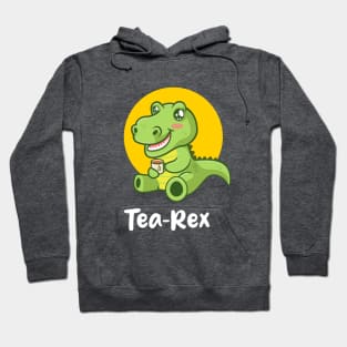 Tea-Rex dinosaur (on dark colors) Hoodie